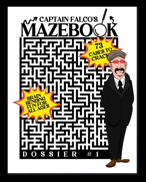 Captain Falco's Mazebook, puzzle book