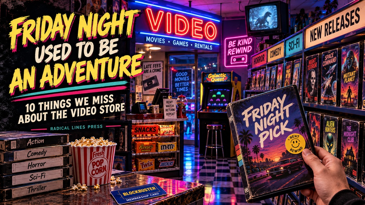 Video Store Blog Header, 80s nostalgia, 80s video store